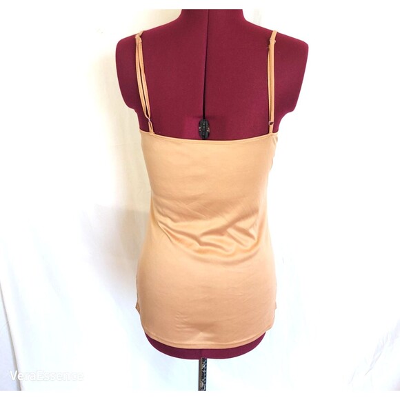 Cami Tank Top Camisole Nude Sz S Adjustable Spaghetti Straps - Picture 3 of 7